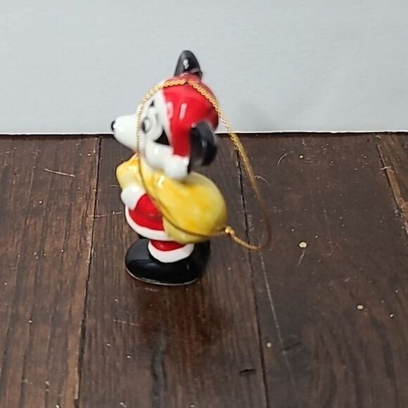 Vintage Disney Mickey Mouse Santa Hanging Christmas Tree Ornament Japan - Picture 3 of 10